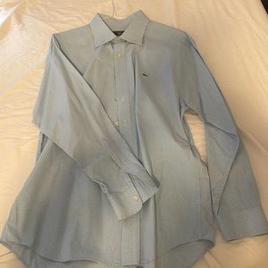 Vineyard vine blue plaid shirt